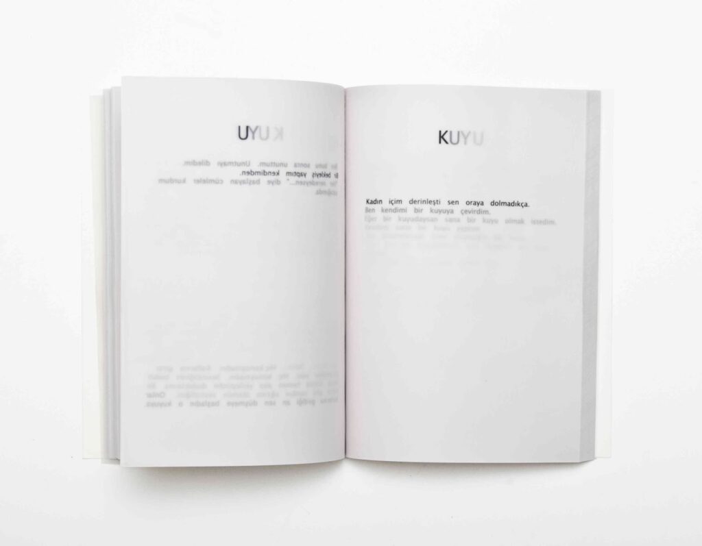 Eşref Yıldırım, “Kuyu”, 2014, sanatçı kitabı, 21×14,8×1,2 cm