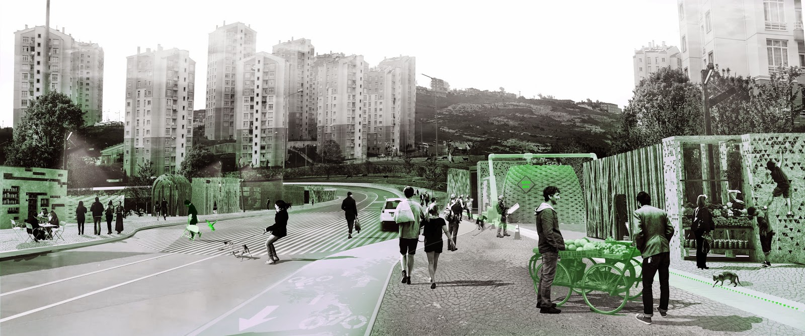 İstanbul: Post-Kentsel Dönüşüm Taktiksel Eylemler. 2014. KİTO perspektifi, (© Superpool).