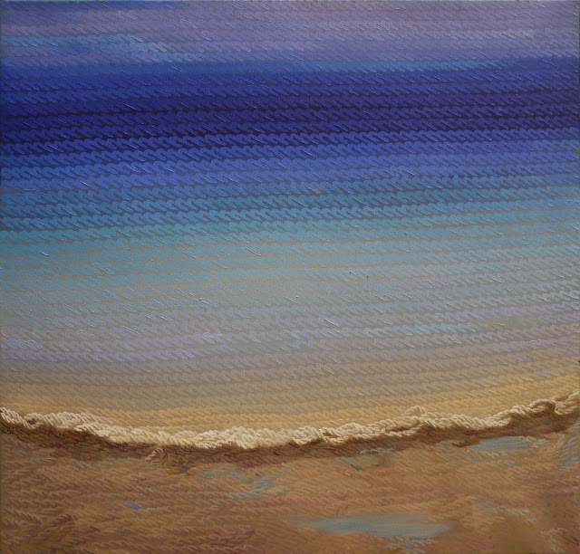 Ahmet Yeşil, “Dip Dalga”, 2023, tuval üzerine yağlıboya, 60×60 cm.