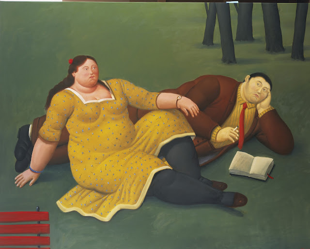  Fernando Botero, “Parkta”,
2004, tuval üzerine yağlıboya, 163×206 cm.