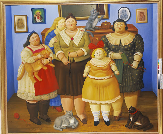 Fernando Botero, “Kız
Kardeşler”, 1969-2005, tuval üzerine yağlıboya, 173×204 cm.