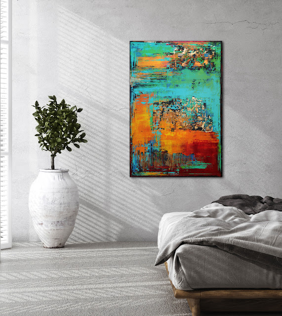 Inez Froehlich, “Midsummer”, 2022, acrylic on canvas, 120 x 80 cm.