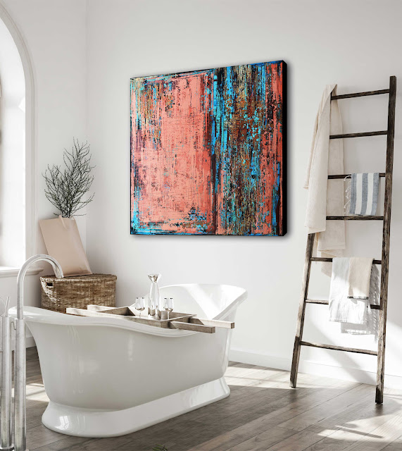 Inez Froehlich, “Sunny Afternoon”, 2022, acrylic on canvas, 120 x 120 cm.