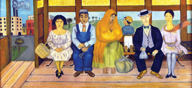 Frida Kahlo, “Otobüs”, 1929,
(© Colección Museo Dolores Olmedo, Xochimilco, México). Frida Kahlo, El camión
(The Bus), 1929, © Colección Museo Dolores Olmedo, Xochimilco, México.