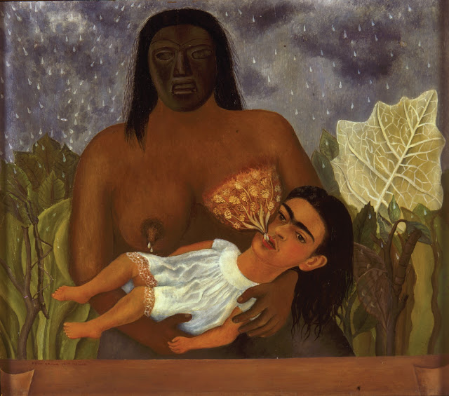 Frida Kahlo, “Ebem ve Ben”,
1937, (© Colección Museo Dolores Olmedo, Xochimilco, México). Frida Kahlo, Mi
nana y yo (My nurse and I), 1937, © Colección Museo Dolores Olmedo, Xochimilco,
México.