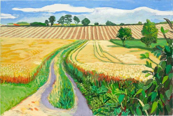 David Hockney, “Path Through Wheat Field”, July, 2005, 3,315,000 Sterlin.