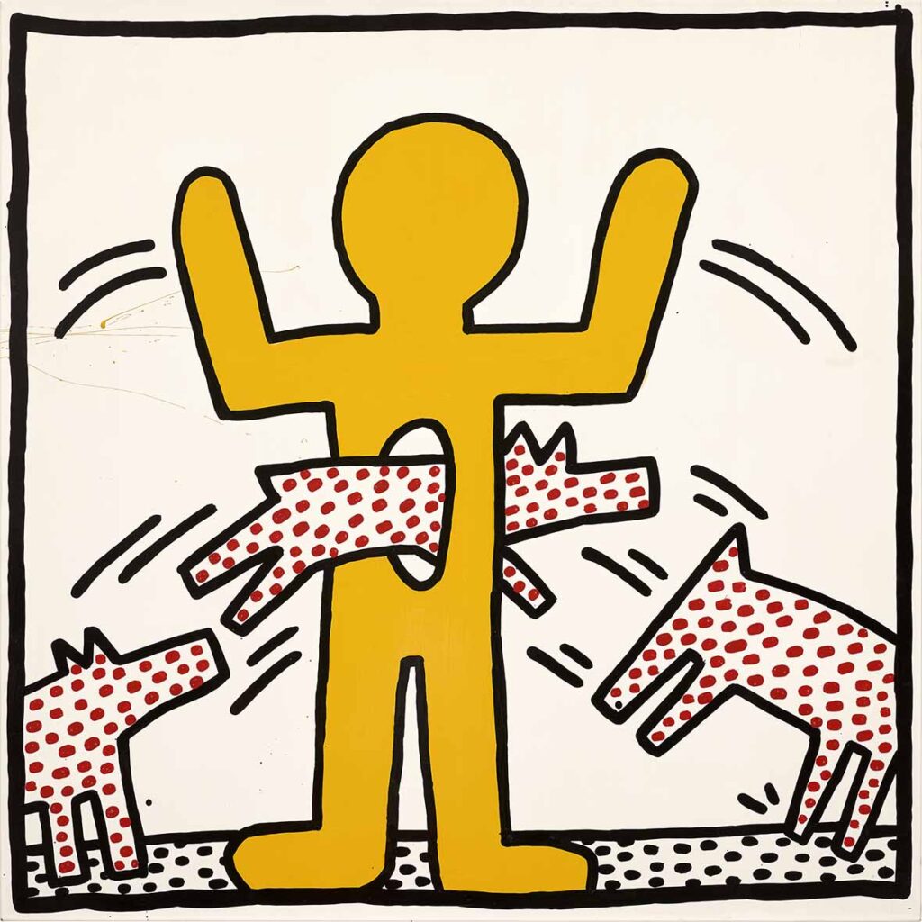 Keith Haring, Untitled, 1982, satış fiyatı: 2,238,000 Dolar.