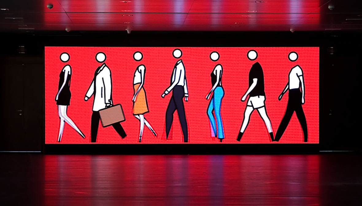 “İnsanlar Yürüyor”, (© Julian Opie).