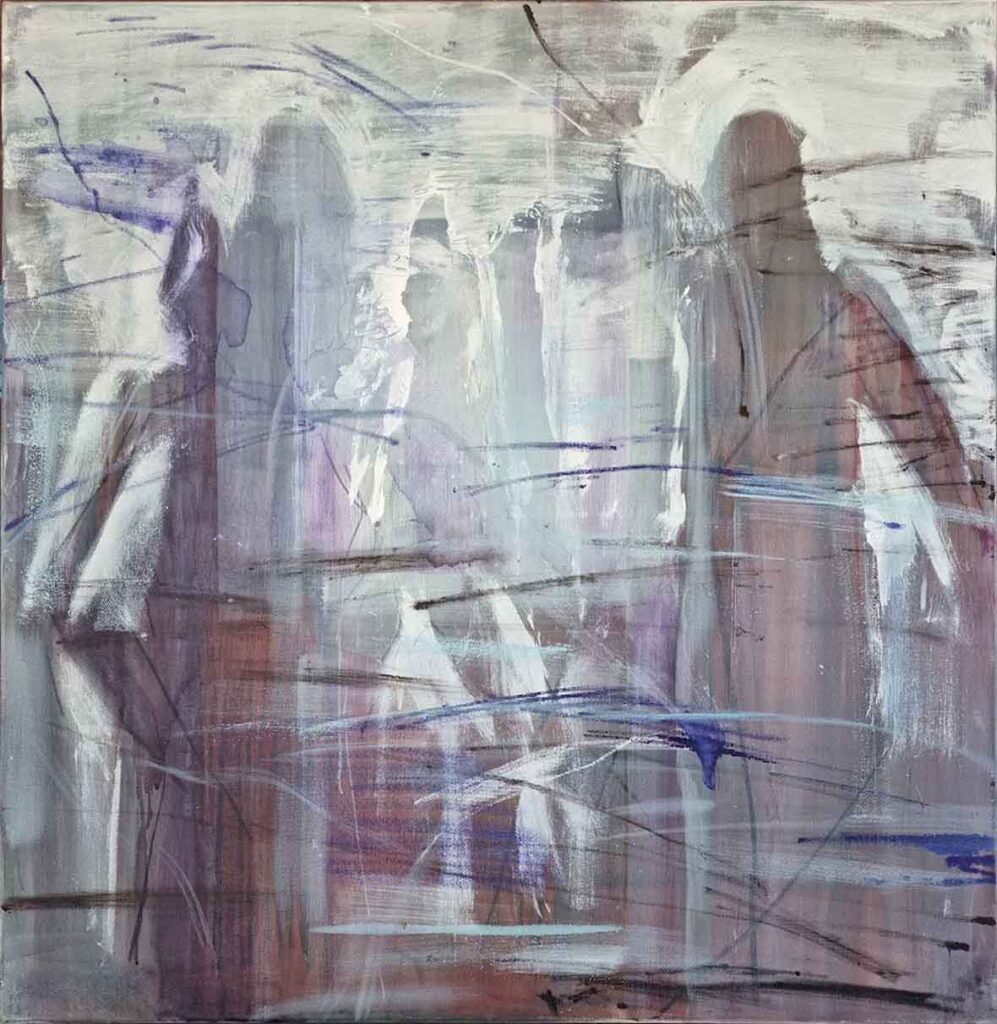 İrfan Önürmen, “Olaydan Sonra”, 2023, tuval üzerine akrilik, 92x89 cm.