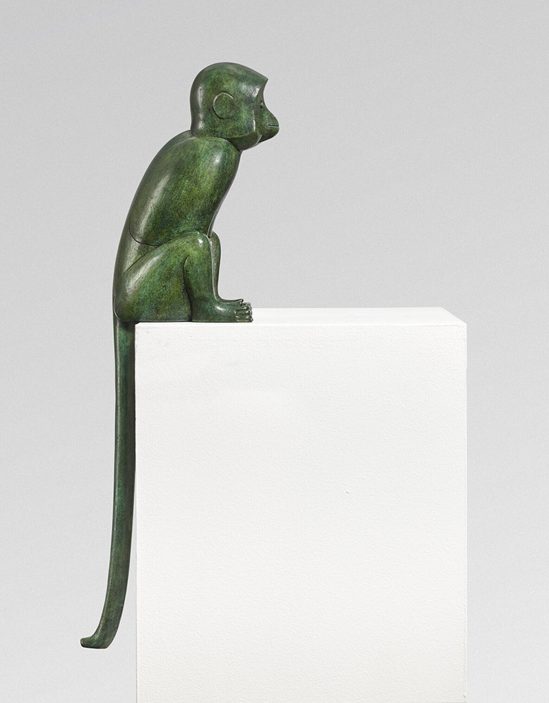 François-Xavier Lalanne (1927-2008) 'Singe SI', yaklaşık 1992 Patinajlı bronz 74 x 16 x 18 cm Monogramlı FxL, SIA EA1/4 numaralı ve tabanın kenarında CLEMENTI FONDEUR dökümhane işaretini taşıyan Tahmin: 700.000 € -900.000 / Gerçekleşen Fiyat: 882.000 €

