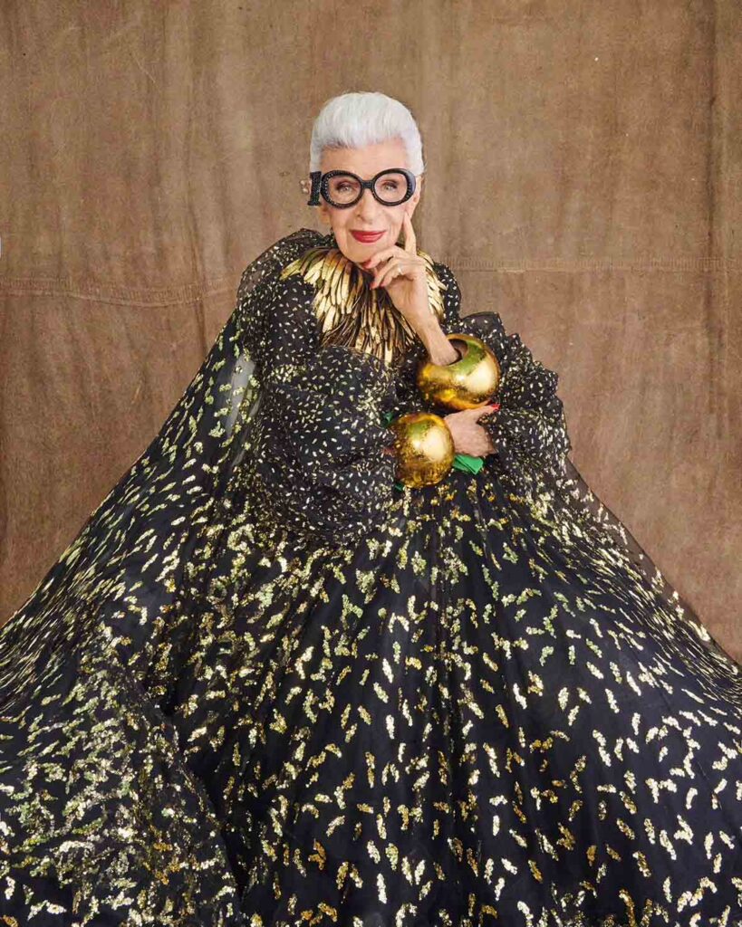 Iris Apfel, Fotoğraf: Ruven Afanador.