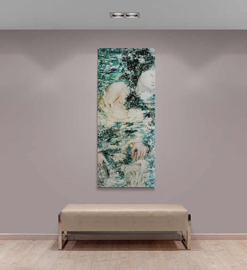 Daniel Wille, “Dream 4”, 2020, karışık teknik, 136x60 cm.