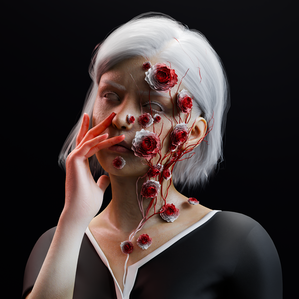 K. Atılay Aşkaroğlu, Distance XI, 2024, 3D Modelleme & Dijital Tasarım, 50x50 cm.