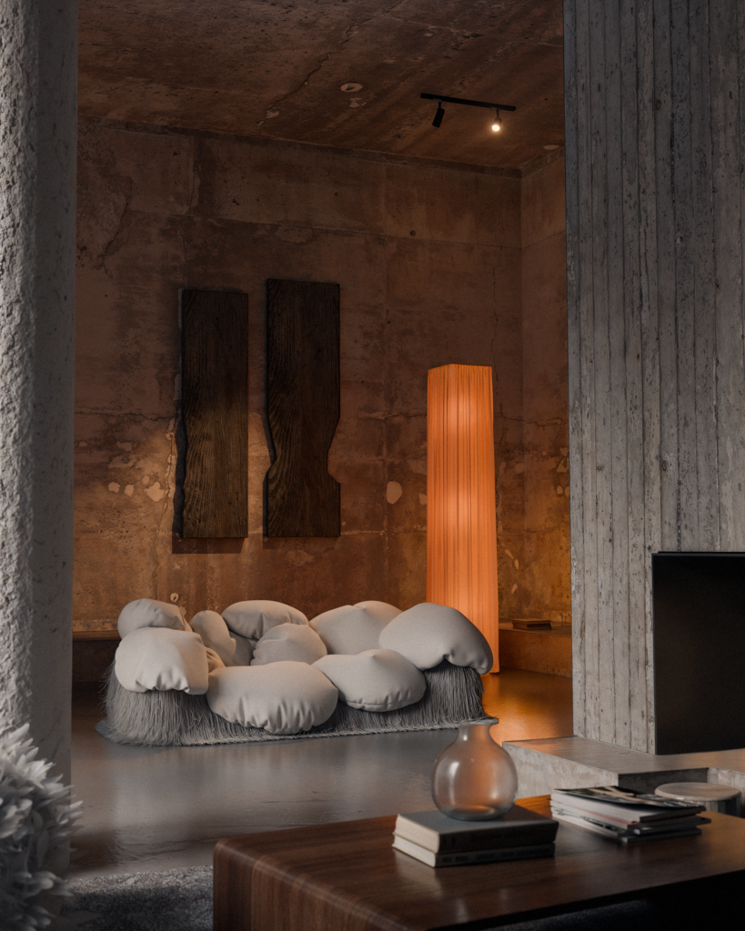 Kış Kanepesi ve Lamba, Andrés Reisinger Kış Koleksiyonu, Gallery Collectional, © Reisinger Studio