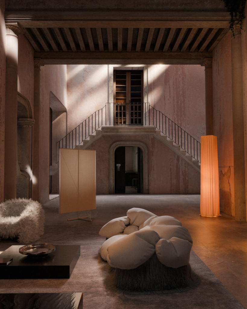 Snowdrop Koltuk, Bow Divider, Kış Kanepesi ve Lamba, Andrés Reisinger Kış Koleksiyonu, Gallery Collectional, © Reisinger Studio