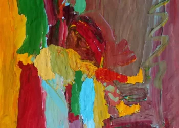 Devrim Arın Salık, kağıt üzerine akrilik boya.