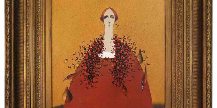 Mahmut Karatoprak, İsimsiz 2, 2025, ahşap üzerine akrilik boya, 81x71 cm.