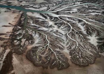 Edward Burtynsky, Colorado Nehri Deltası #1, San Felipe yakınları, Baja, Meksika, 2012 Sanatçının ve Borusan Çağdaş Sanat Koleksiyonu’nun izniyle.