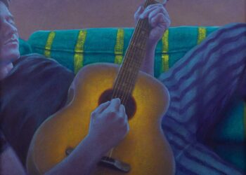 Ilgaz Gürün, İsimsiz, 2025, tuval üzerine yağlıboya, 40 x 50 cm.