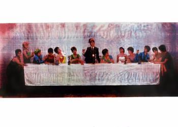 Sabire Susuz, İçimden Biri Beni Ele Verecek, 2002, serigrafi, 95x145 cm, 3_4 Ed.