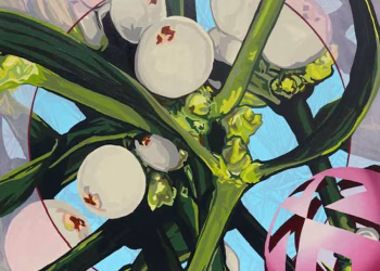 Nurdan Likos, Tohum Serisi Ökse Otu ALEF, 2025, 100x100 cm.