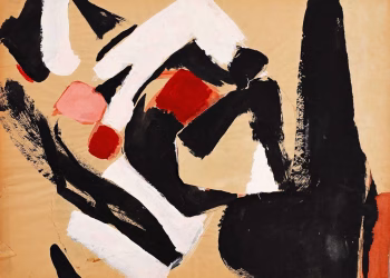 İpek Duben, İsimsiz, 1971-1972, Kâğıt üzerine akrilik, 45,5x 61cm (çerçevesiz). Fotoğraf: Hadiye Cangökçe.