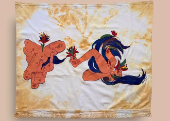 Gözde İlkin, Dalga Kıvırttı Kum Seğirdi, 2025, 71x83 cm.