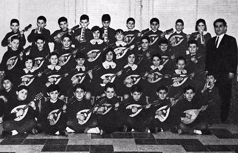 İlk kısım mandolin grubu, 1970.