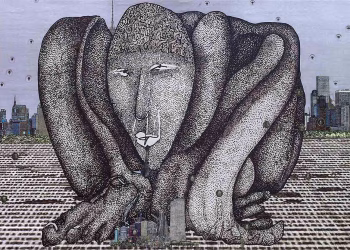 Fahrettin Örenli, Organik Şehirler, nr. 20-04-0, [New York → İstanbul], 2020.