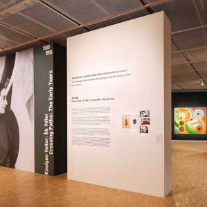 Lucien Arkas Sanat Merkezi, “Sonia & Robert Delaunay: Modern Rengin İcadı” Sergisinden Görünüm.