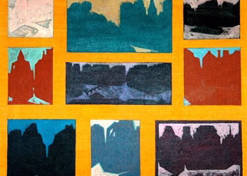 Abidin Dino, 1979, Tuval üzerine yağlıboya, 39x46 cm.